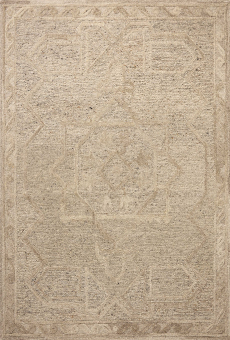 Loloi Mabel MBL-01 Traditional Hand Tufted Stone, Sand Rug