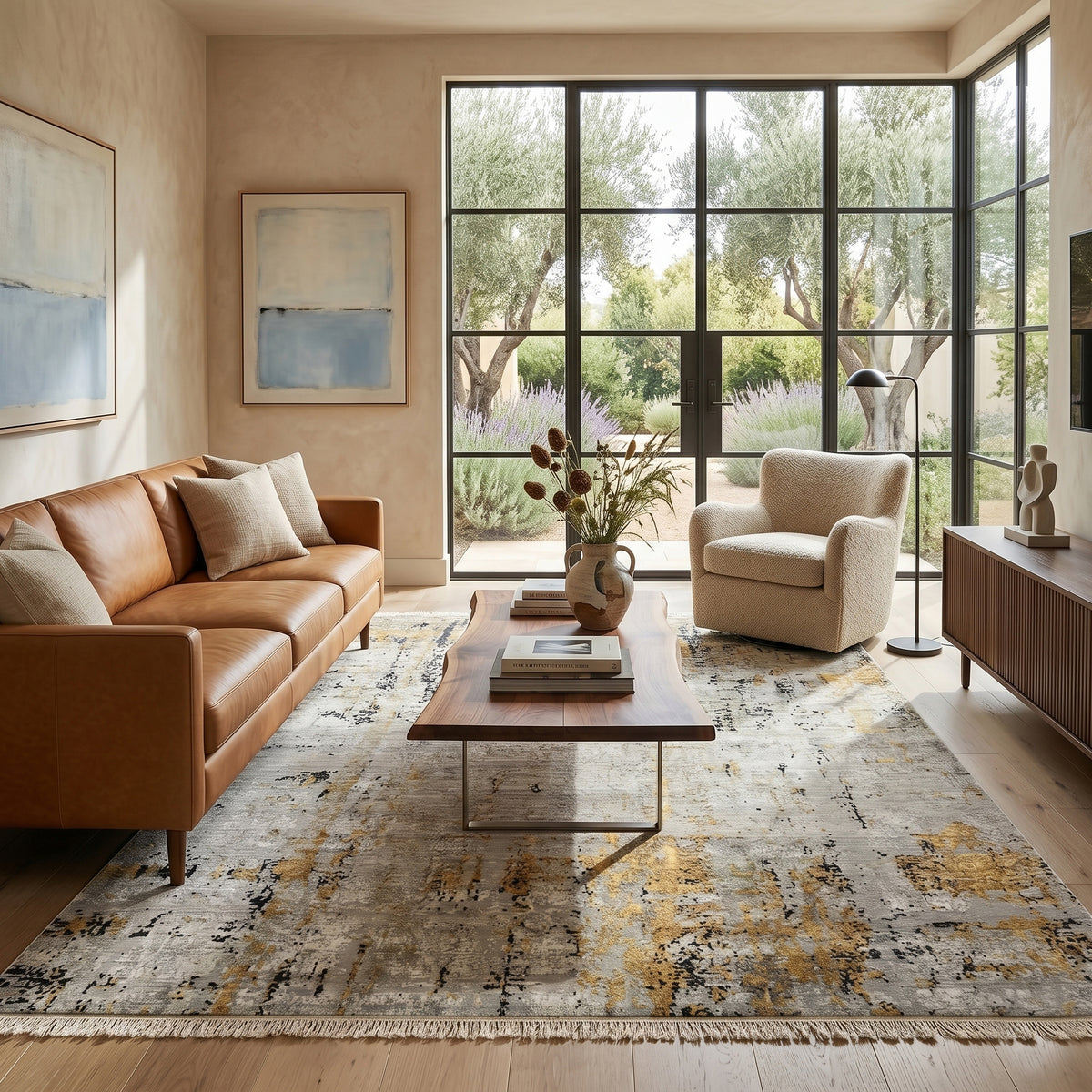 Amer Majestic MAJ-19 Ivory area rug - lifestyle view
