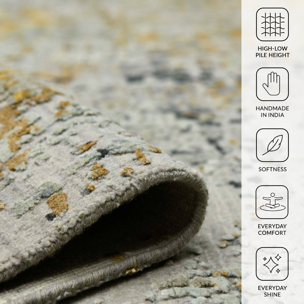 Amer Majestic MAJ-19 Ivory area rug - infographic view