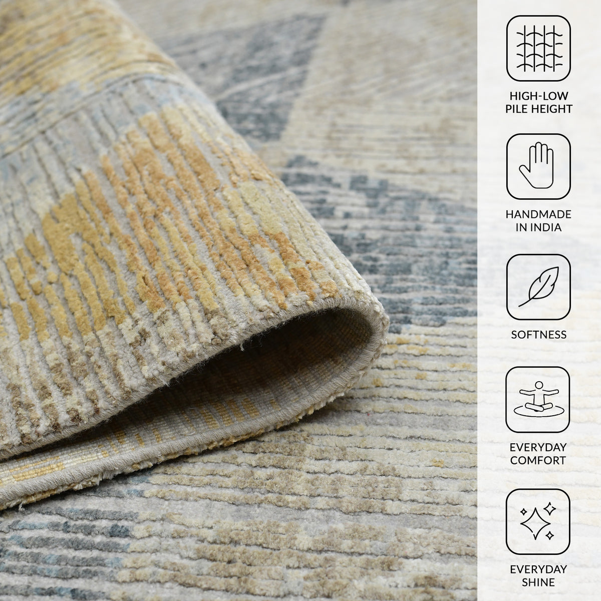 Amer Majestic MAJ-52 Ivory area rug - infographic view