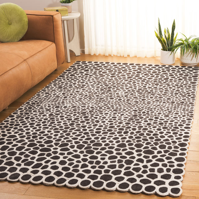 Safavieh Manhattan Man475H Charcoal/Ivory Rug.
