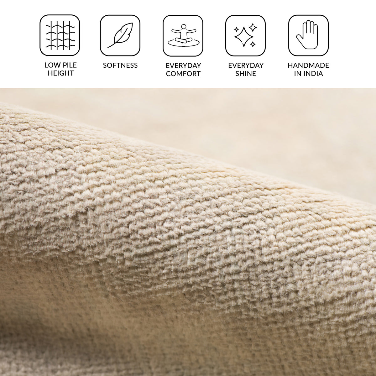 Amer Maya MAYA-6 Light Gray area rug - infographic view