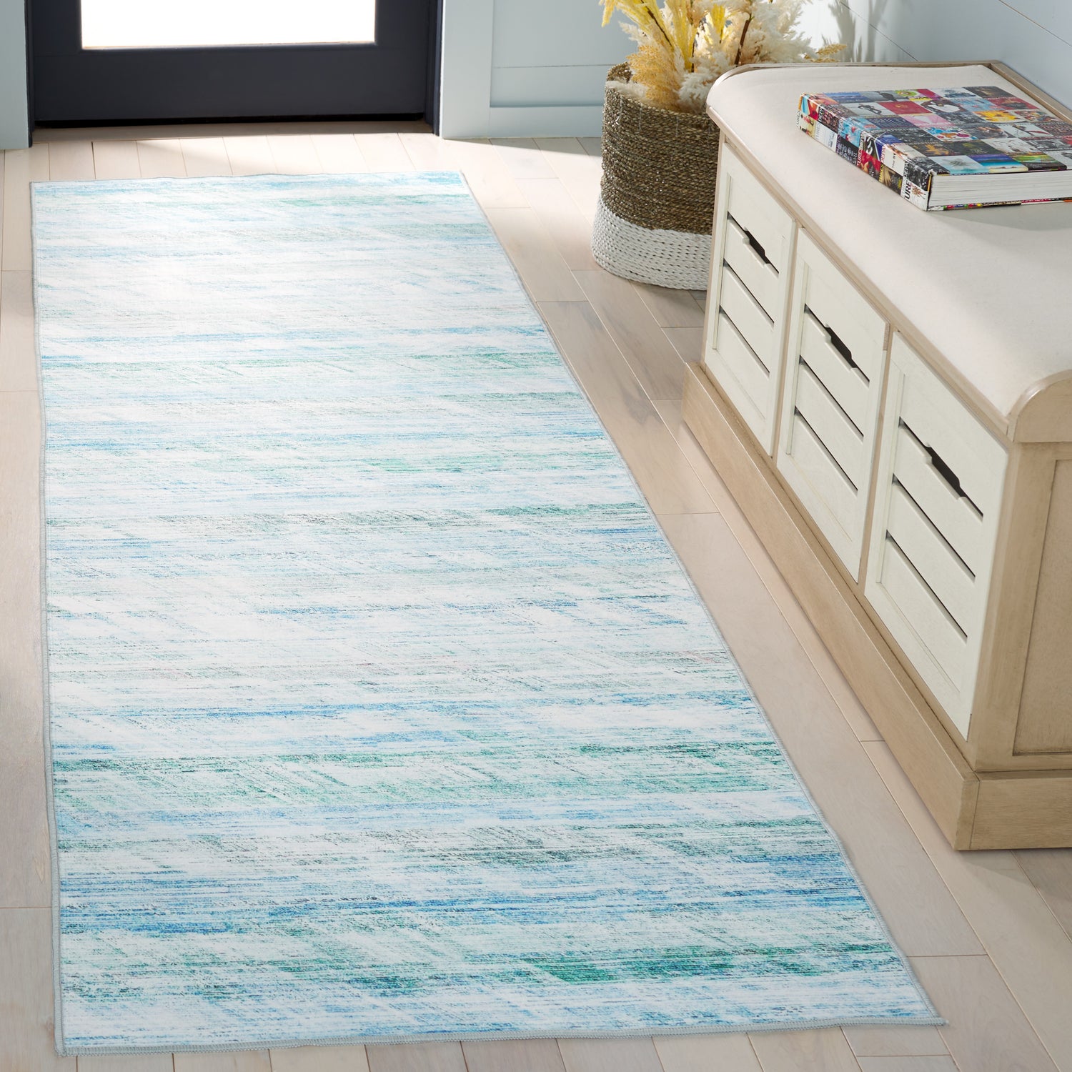 Safavieh Malibu Mbu919B Grey/Aqua Rug.