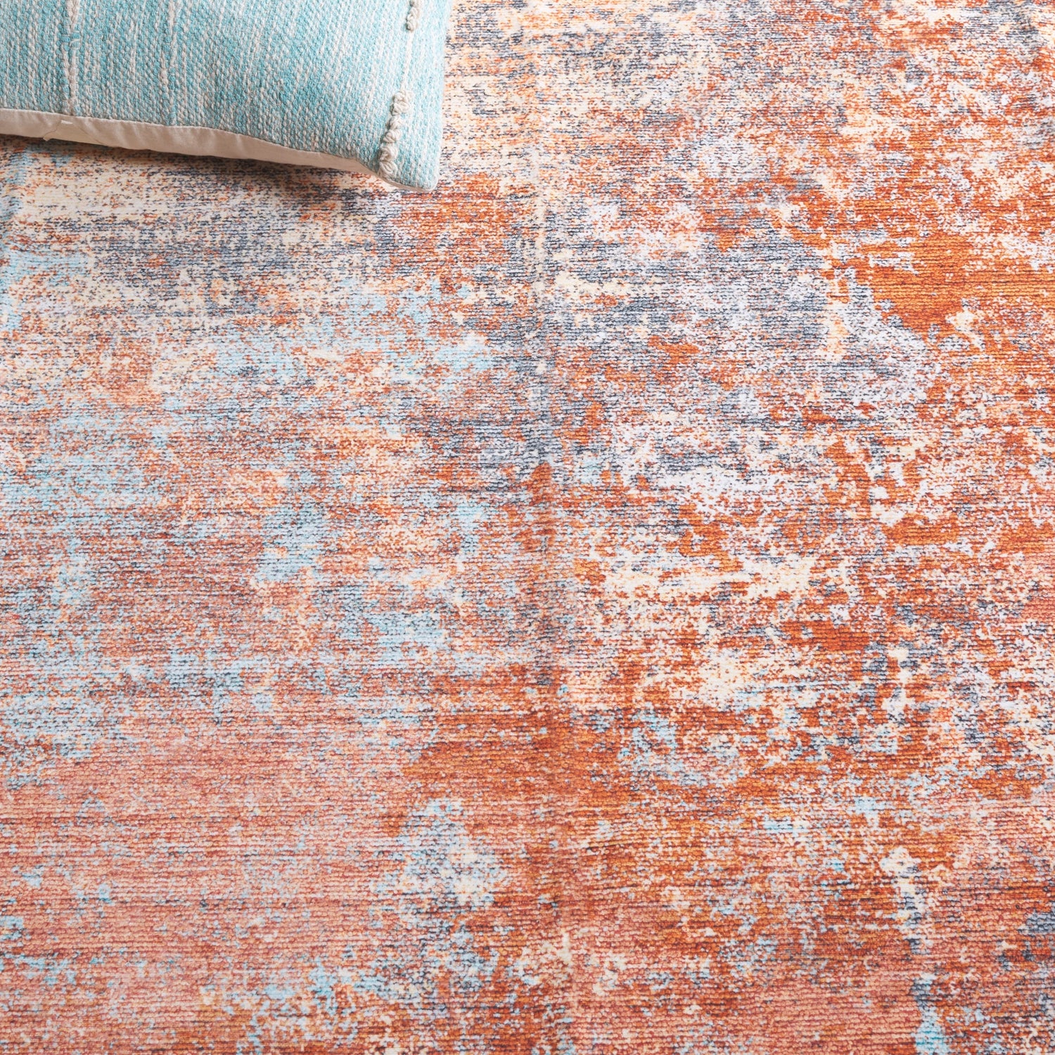 Safavieh Malibu Mbu943P Rust/Aqua Rug.