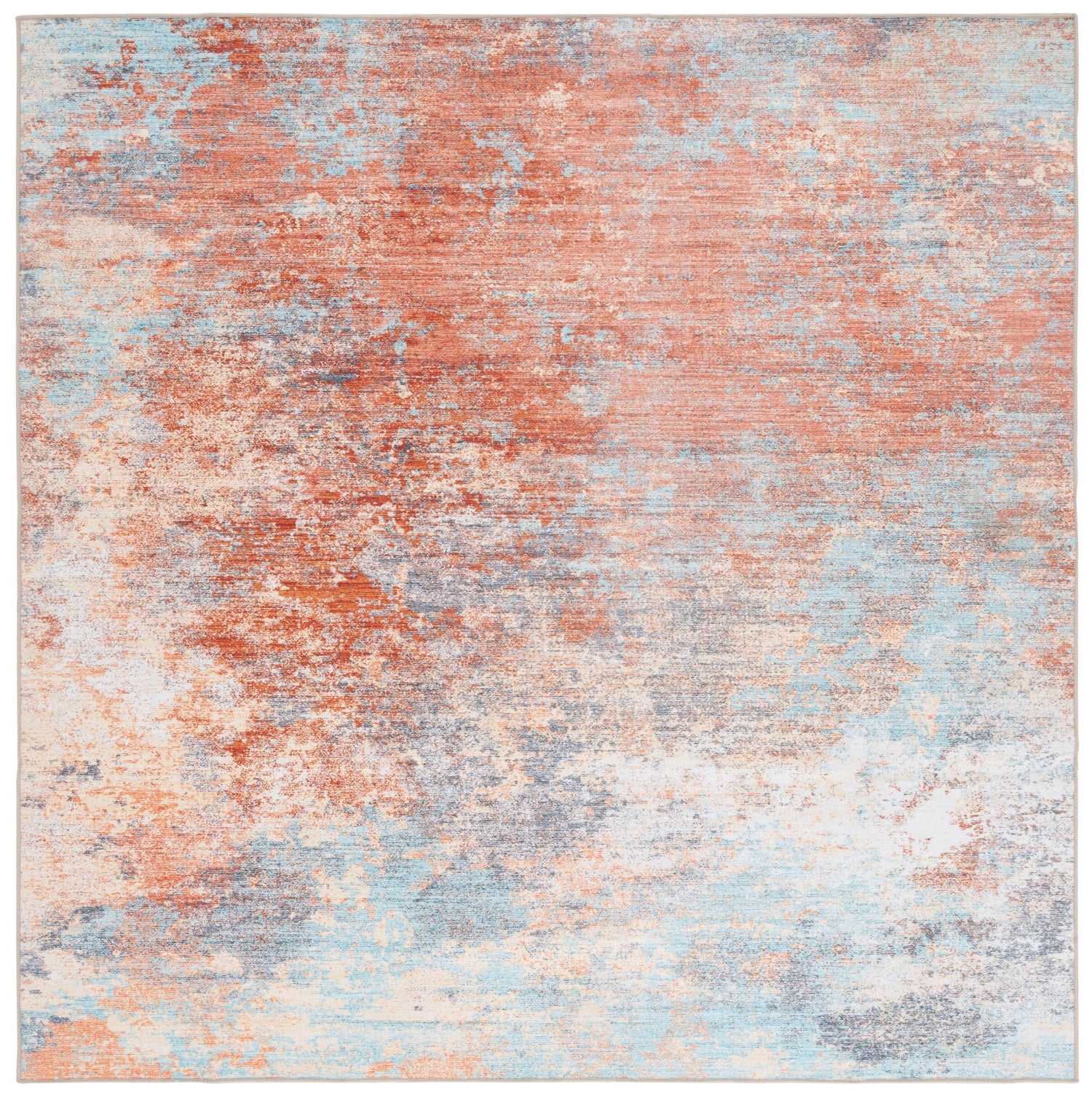 Safavieh Malibu Mbu943P Rust/Aqua Rug.