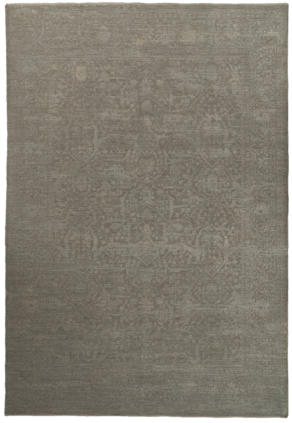 Dynamic Rugs Meadow 17971 Power Loomed Transitional Grey Rug