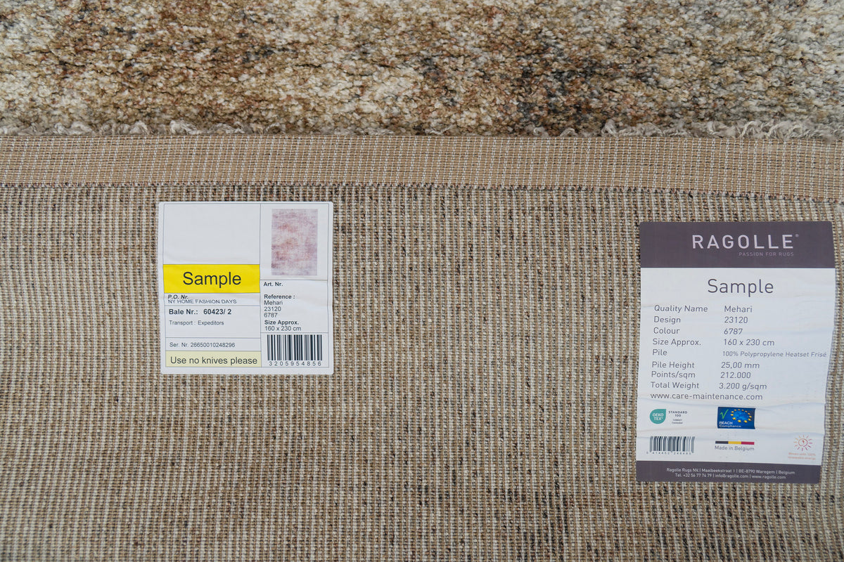 Dynamic Rugs Mehari 23120 Power Loomed Modern Ivory/Rust/Multi Rug