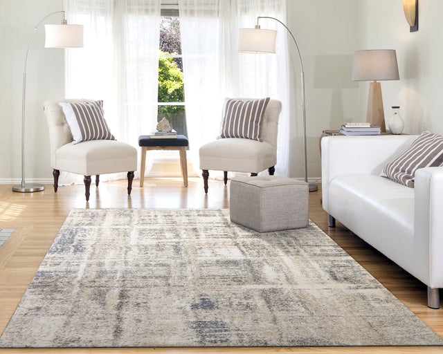 Dynamic Rugs Mehari 23259 Beige / Grey / Blue Rugs - room scene