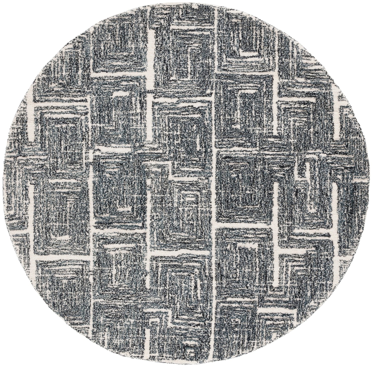 Safavieh Metro Met177Z Black/Ivory Rug.
