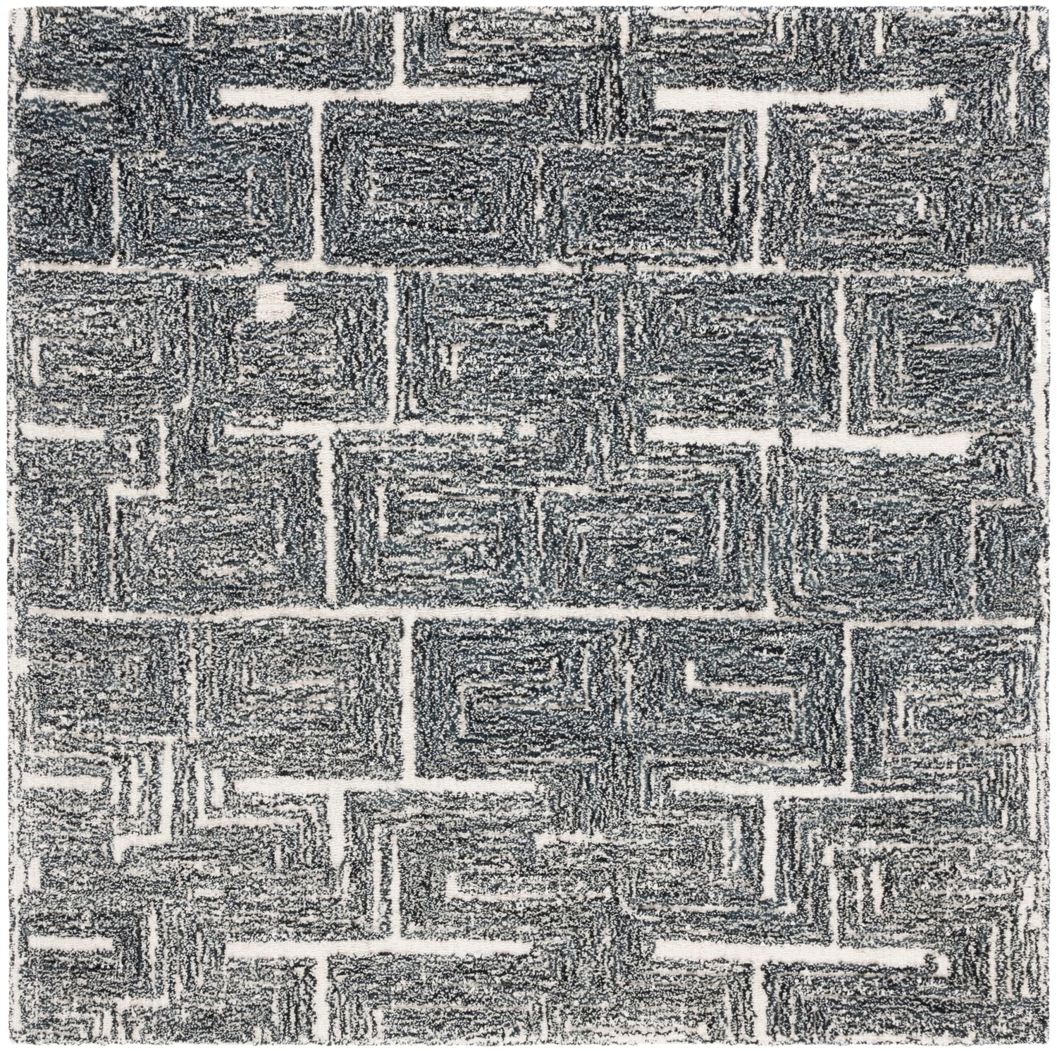 Safavieh Metro Met177Z Black/Ivory Rug.