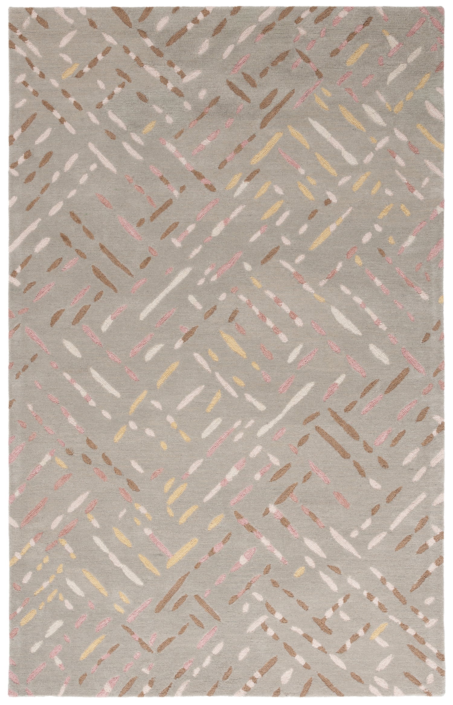 Safavieh Metro Met252E Taupe/Pink Rug.