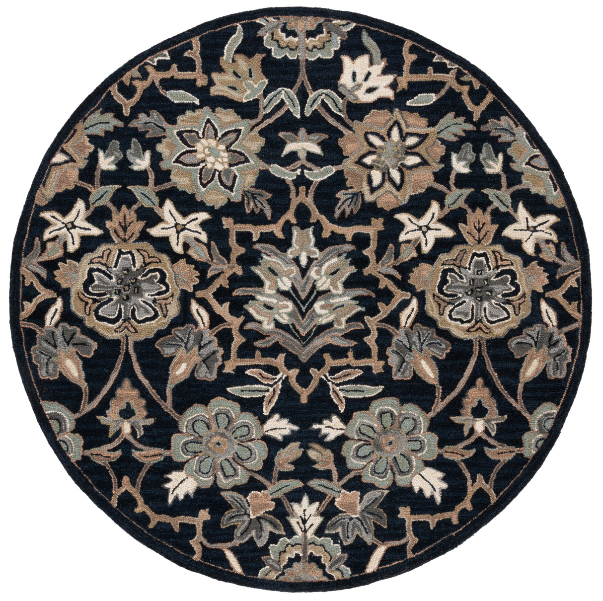 Safavieh Metro Met325Z Black/Beige Rug.