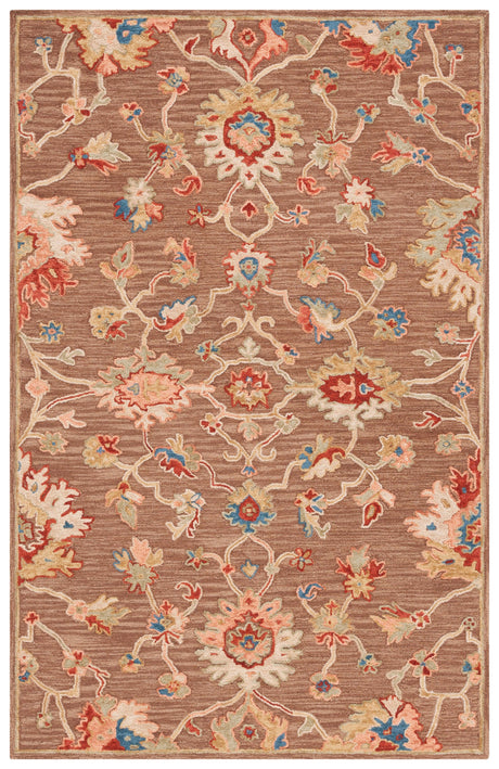 Safavieh Metro Met327T Dark Brown/Beige Rug.