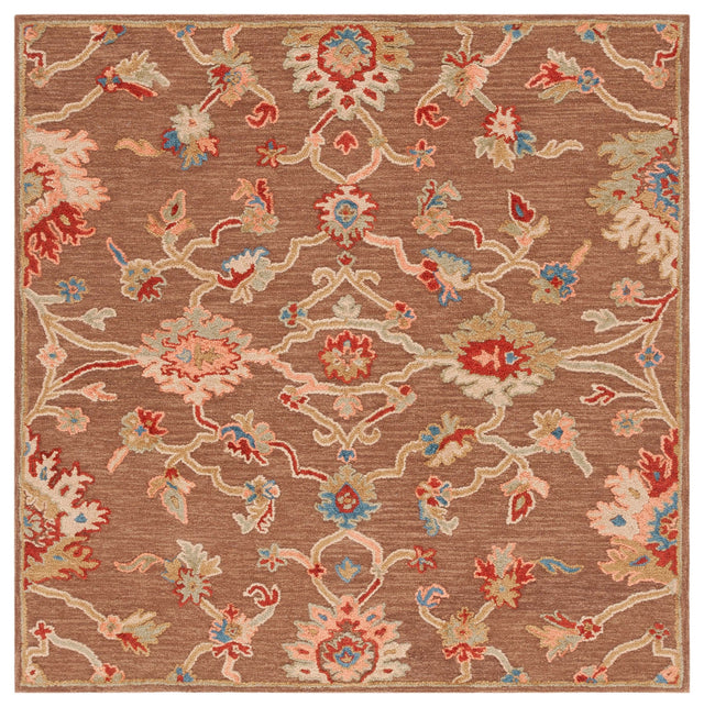 Safavieh Metro Met327T Dark Brown/Beige Rug.