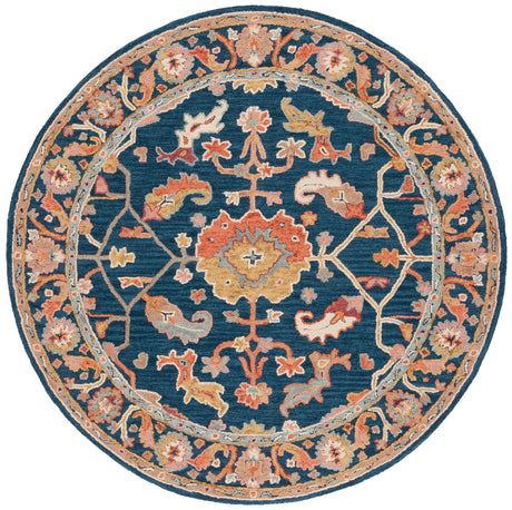 Safavieh Metro Met328N Navy/Red Rug.
