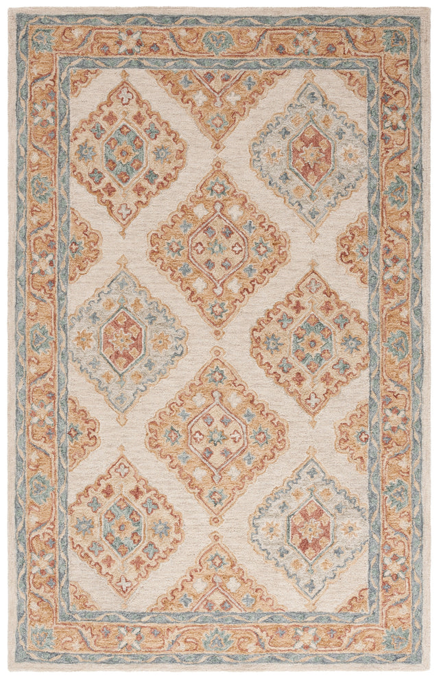 Safavieh Metro Met378B Beige/Rust Rug.