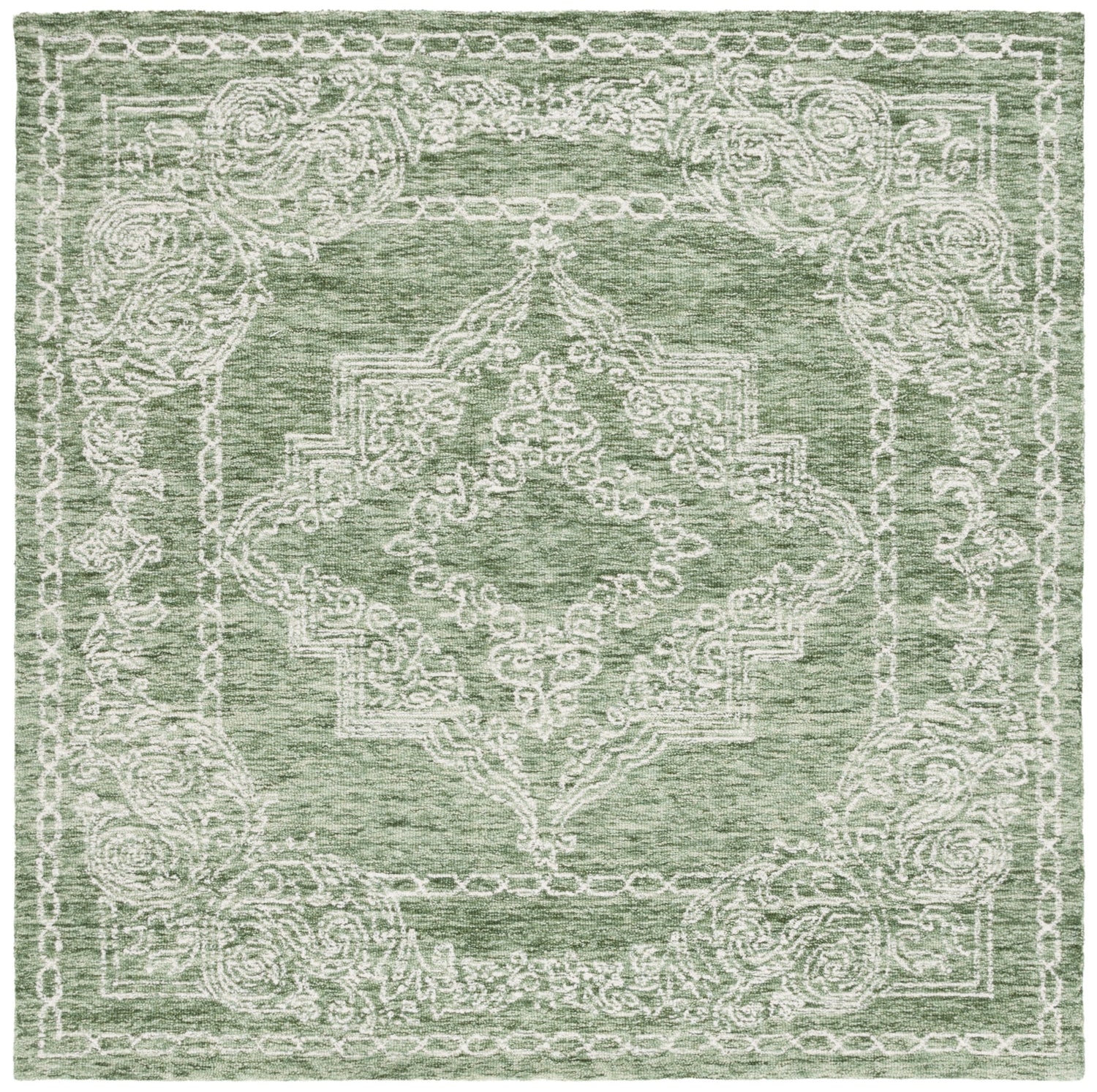 Safavieh Metro Met575Y Green/Ivory Rug.