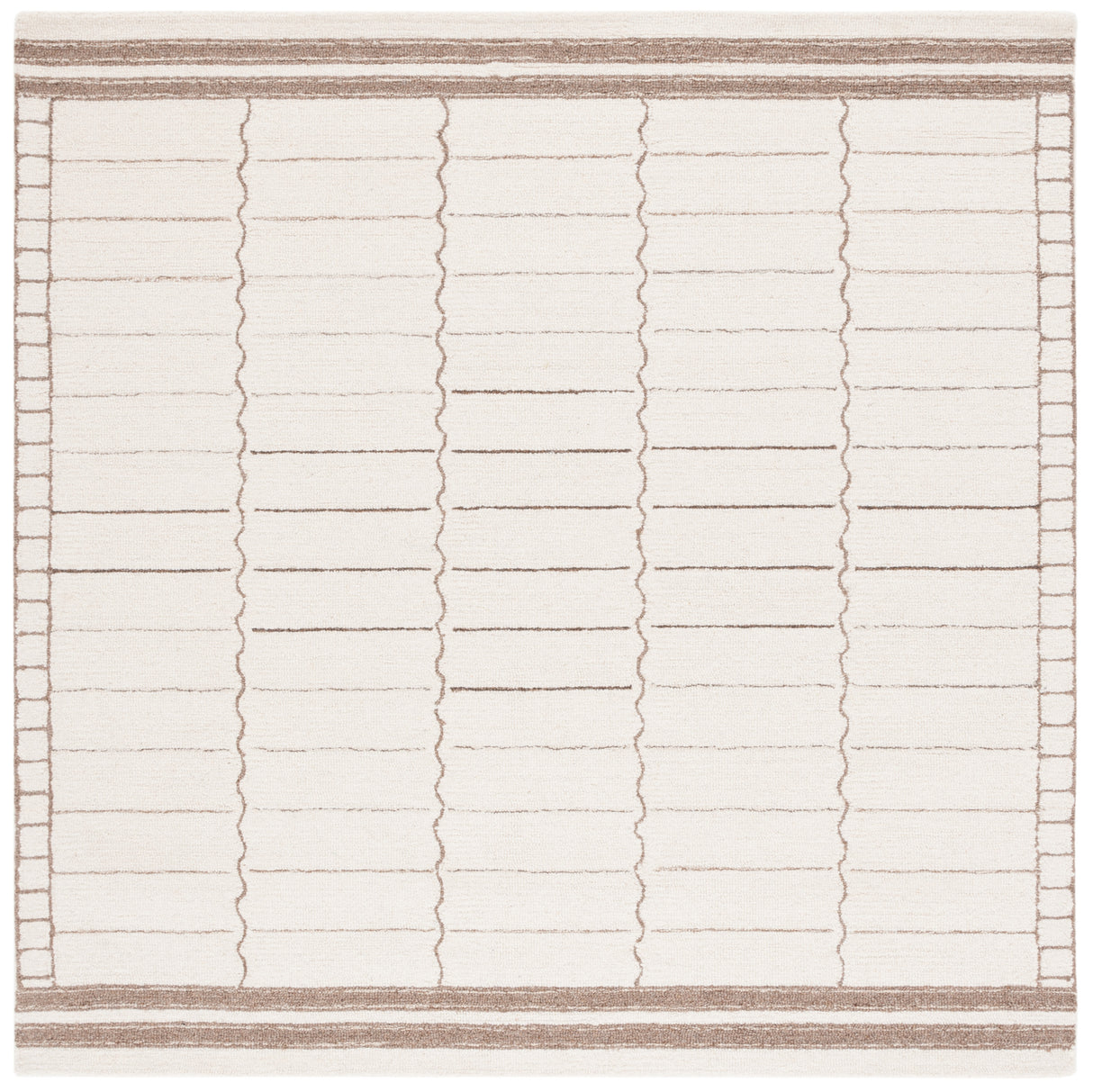 Safavieh Metro Met626A Ivory/Brown Rug.