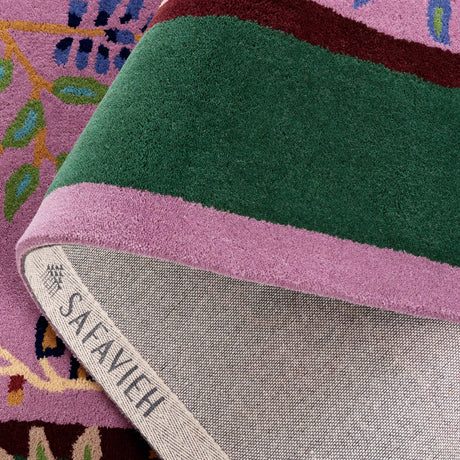 Safavieh Metro Met725V Purple/Green Rug.