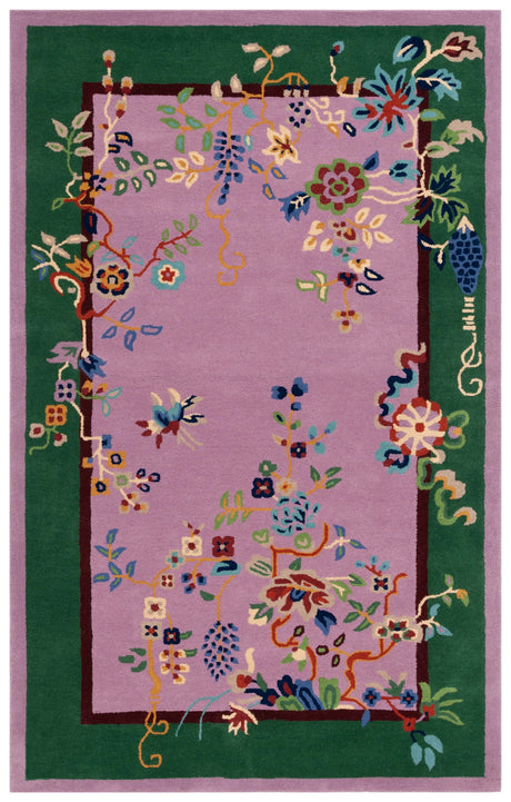 Safavieh Metro Met725V Purple/Green Rug.