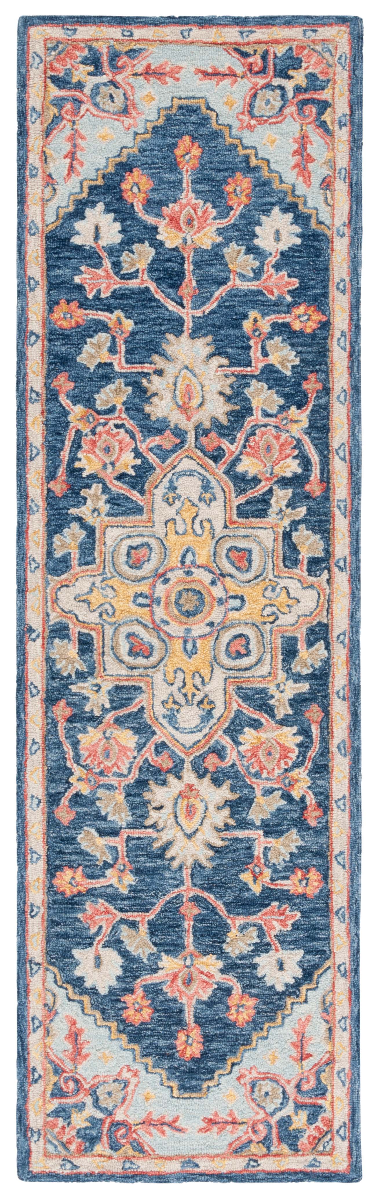 Safavieh Metro Met728N Navy/Beige Rug.