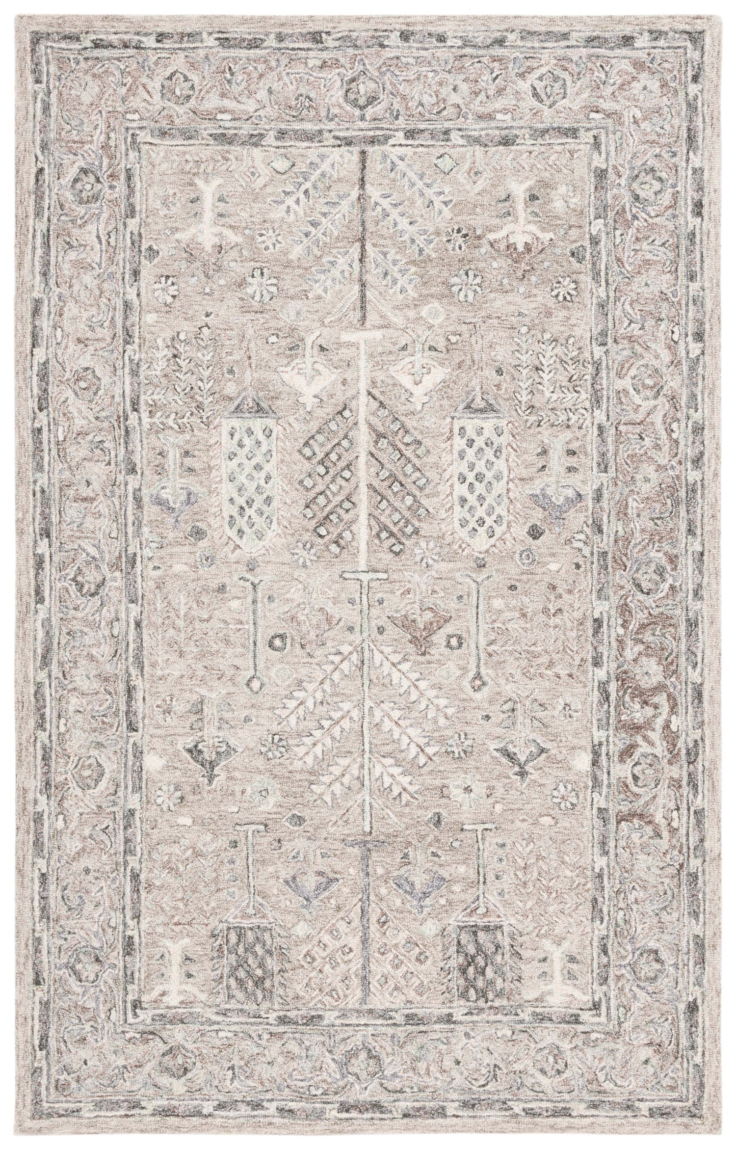 Safavieh Metro Met751F Grey/Ivory Rug.