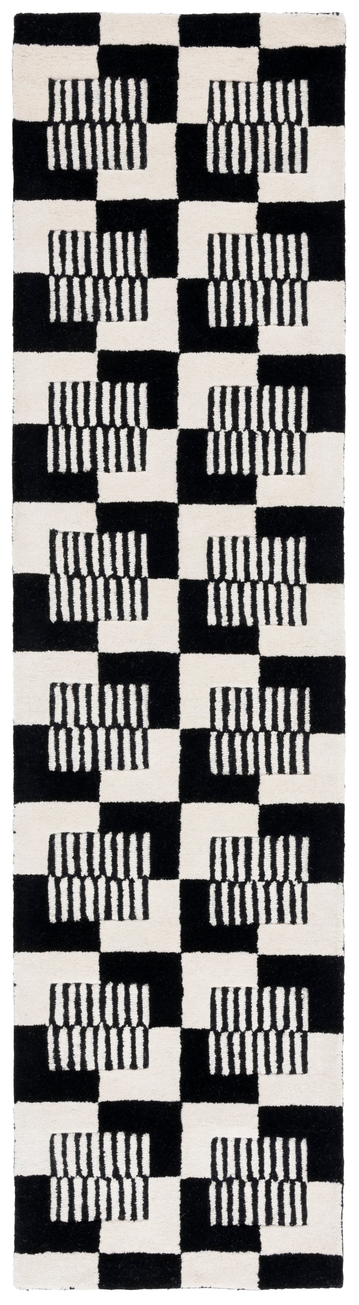 Safavieh Metro Met869Z Black/Ivory Rug.