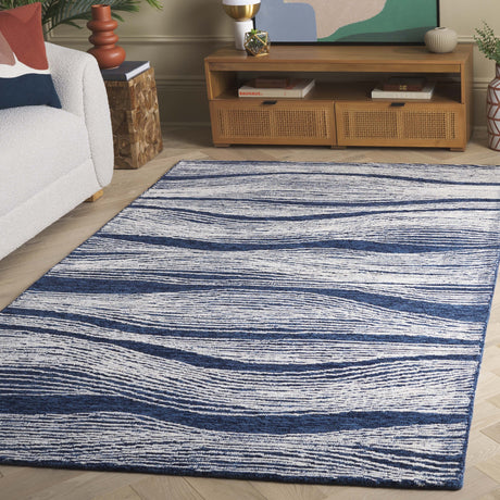 Safavieh Metro Met995N Navy/Ivory Rug.