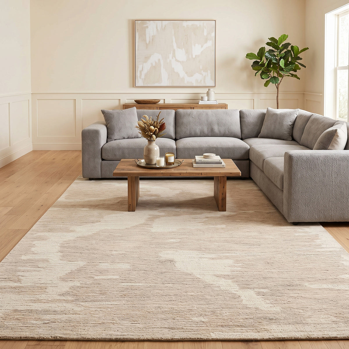 Amer Mexico MEX-3 Ivory Beige area rug - lifestyle view