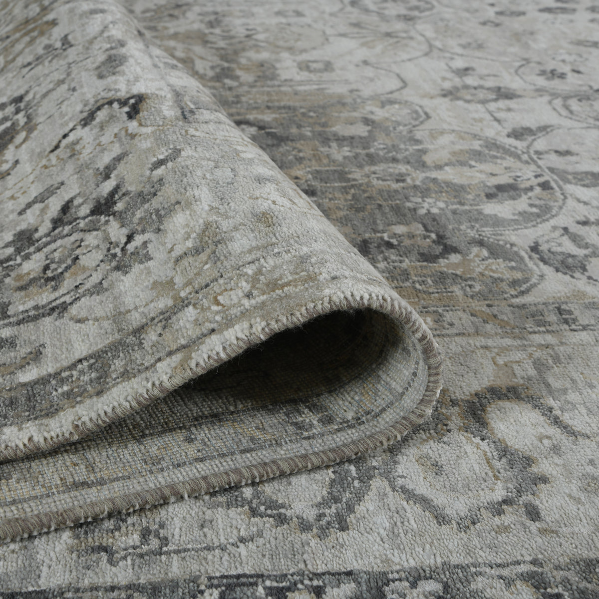 Amer Morgan MGN-1 Pearl area rug - rolled view