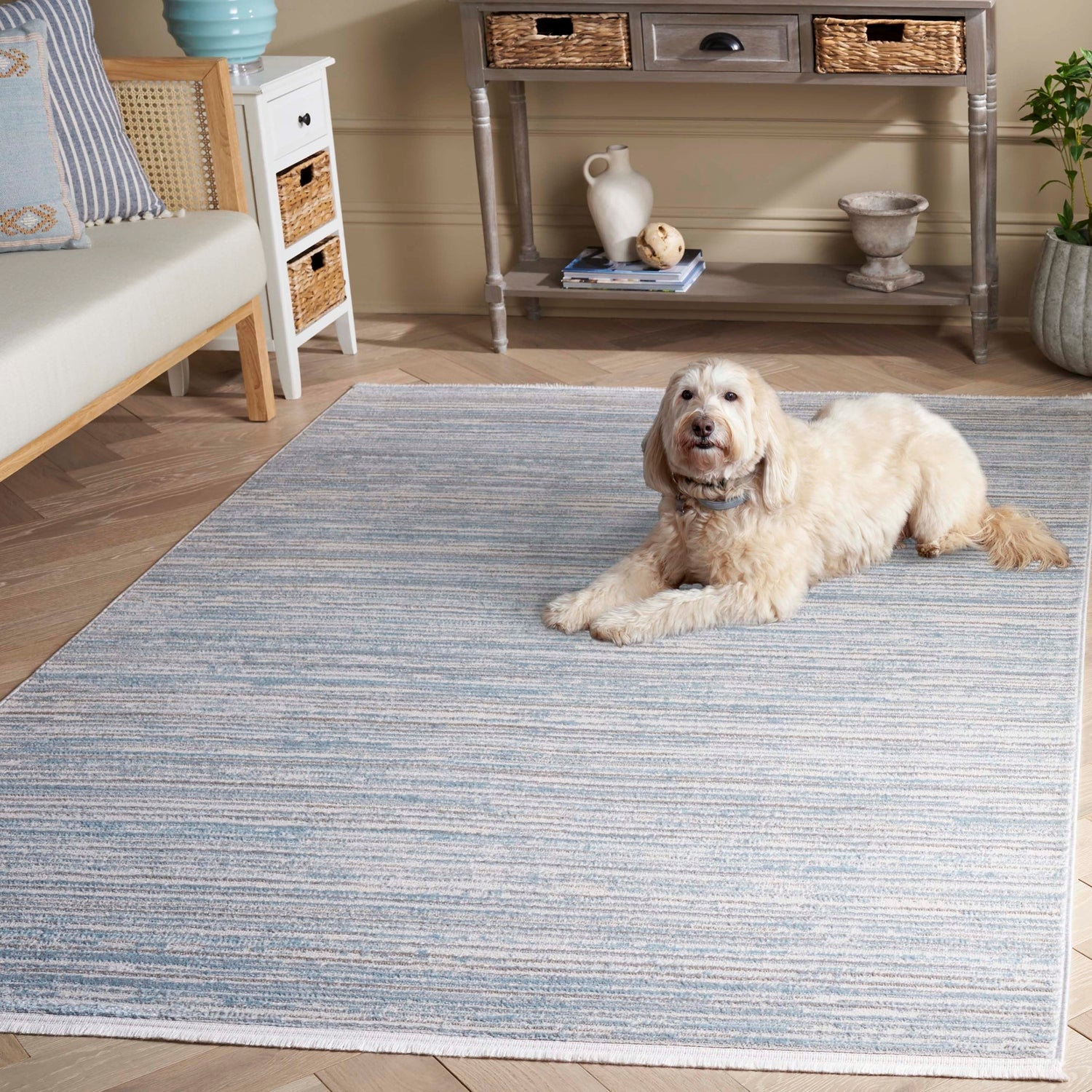 Safavieh Mila Mil224K Light Blue/Grey Rug.