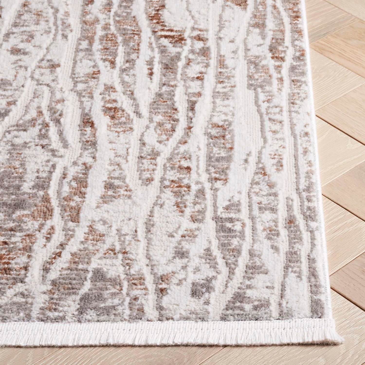 Safavieh Mila Mil232B Beige/Grey Rug.