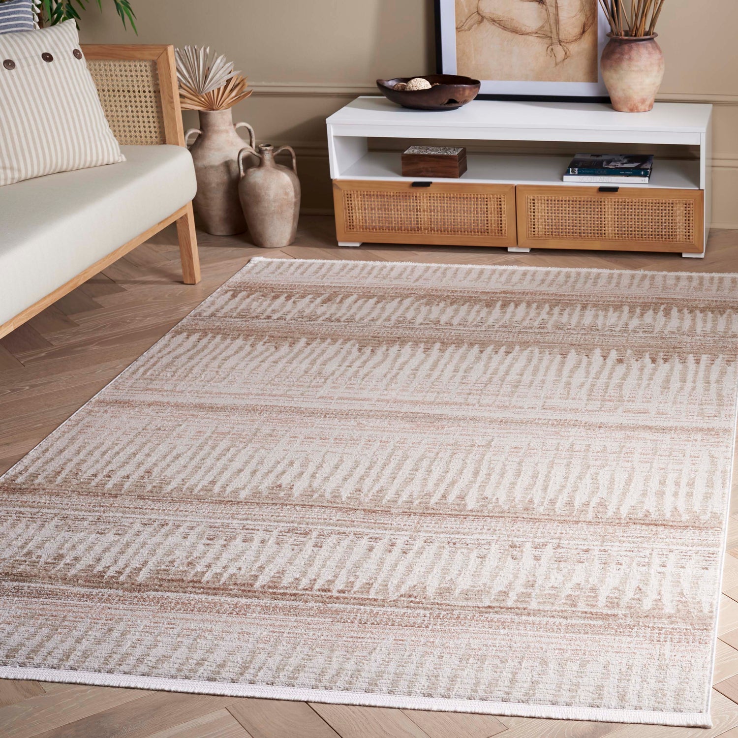 Safavieh Mila Mil234A Ivory/Beige Grey Rug.