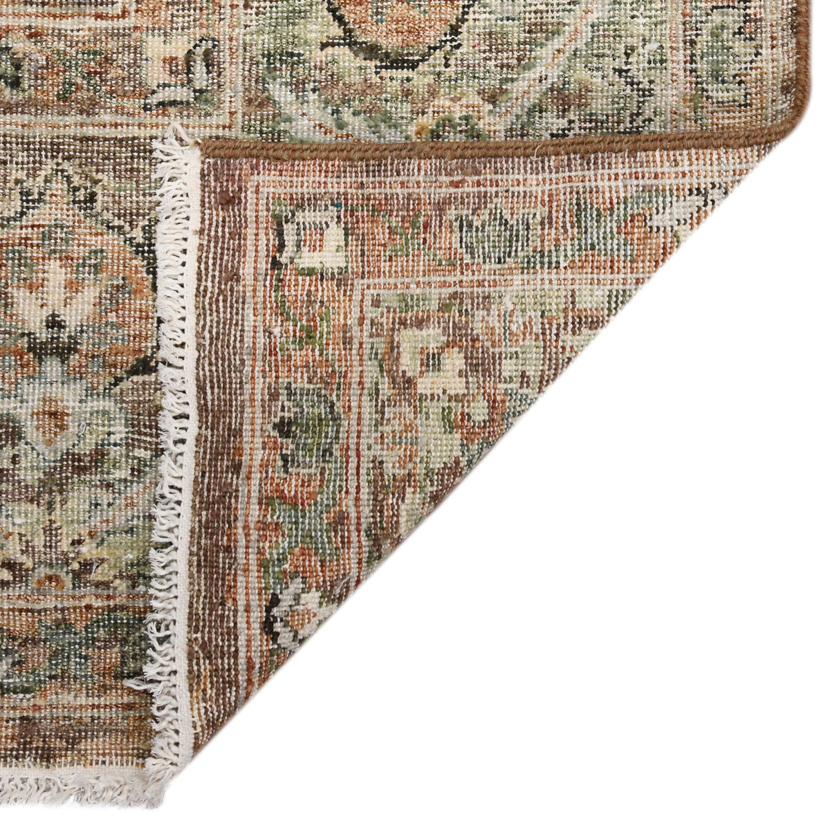 Amer Milano MIL-6 Amber / Sage area rug - back view