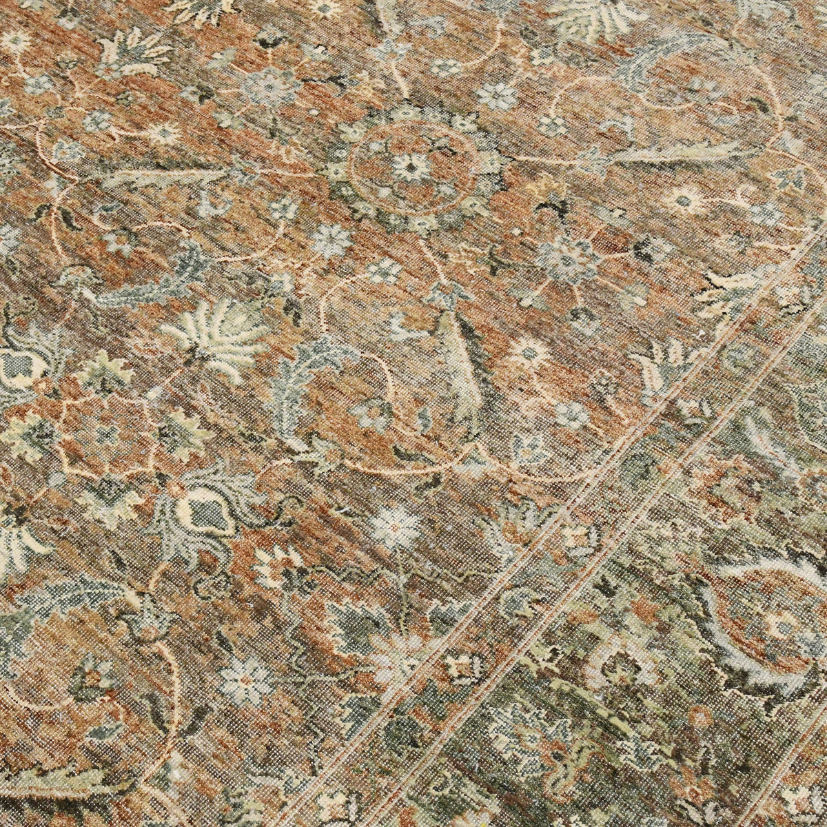 Amer Milano MIL-6 Amber / Sage area rug - close-up view