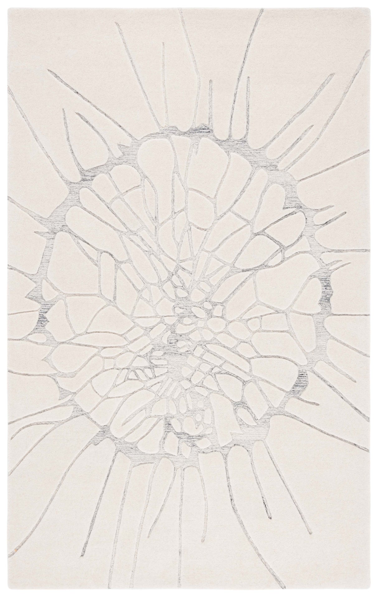 Safavieh Mykonos Mkn101A Ivory/Silver Rug.