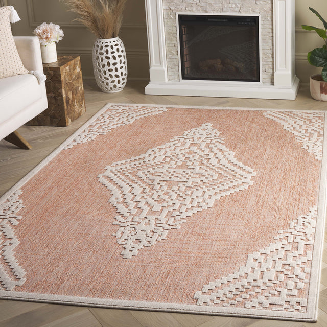 Safavieh Milos Mlo102P Rust/Ivory Rug.