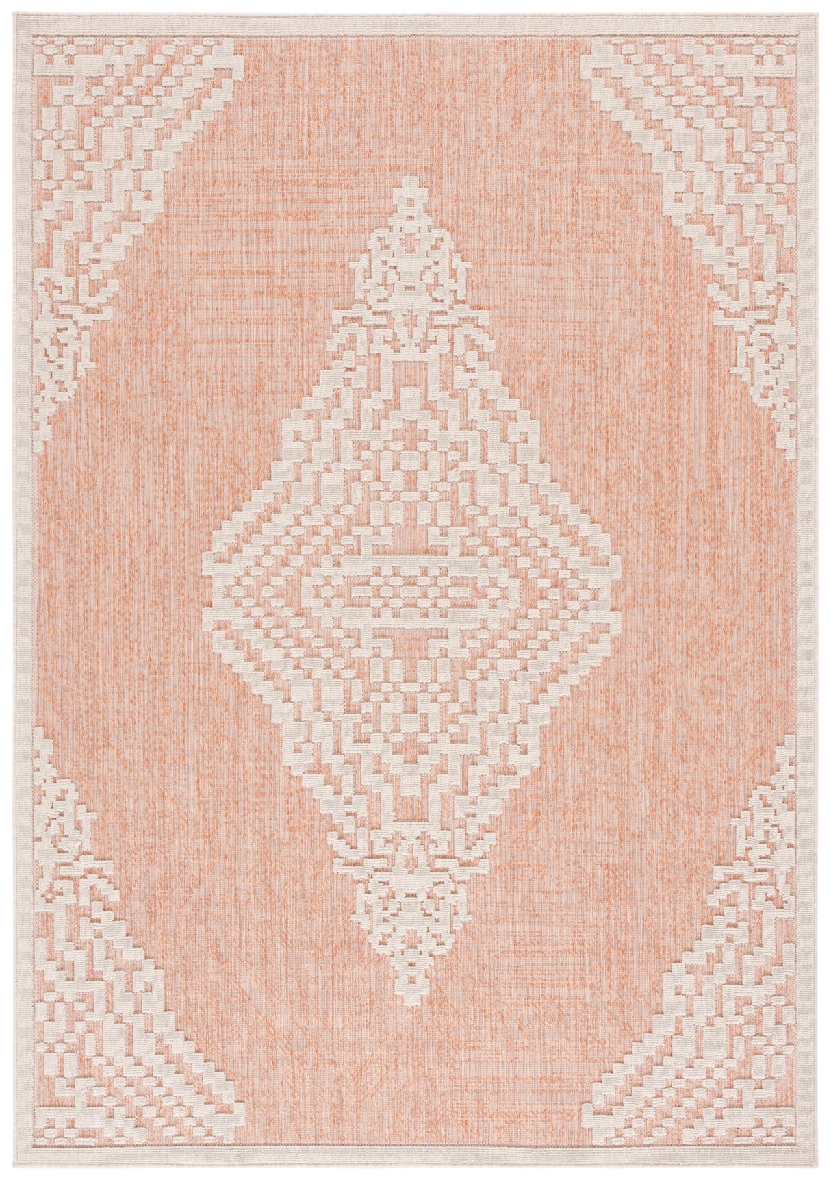 Safavieh Milos Mlo102P Rust/Ivory Rug.