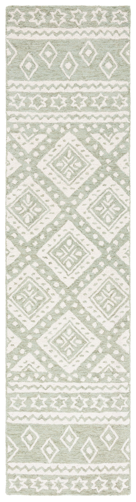 Safavieh Micro-Loop Mlp501W Sage/Ivory Rug.