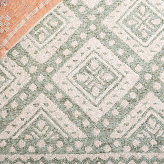Safavieh Micro-Loop Mlp501W Sage/Ivory Rug.