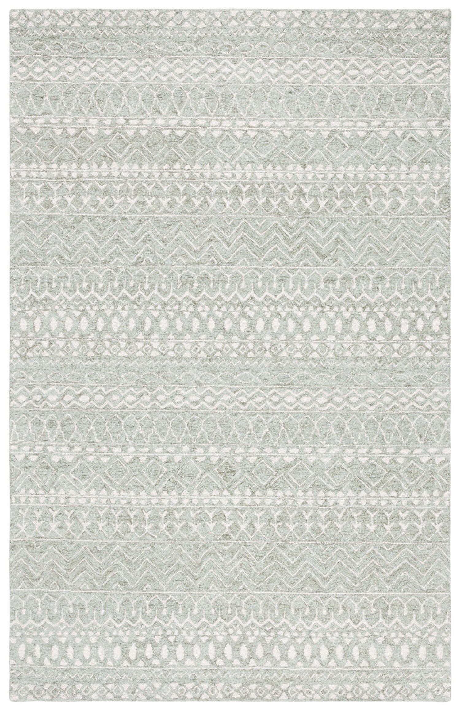 Safavieh Micro-Loop Mlp502W Sage/Ivory Rug.