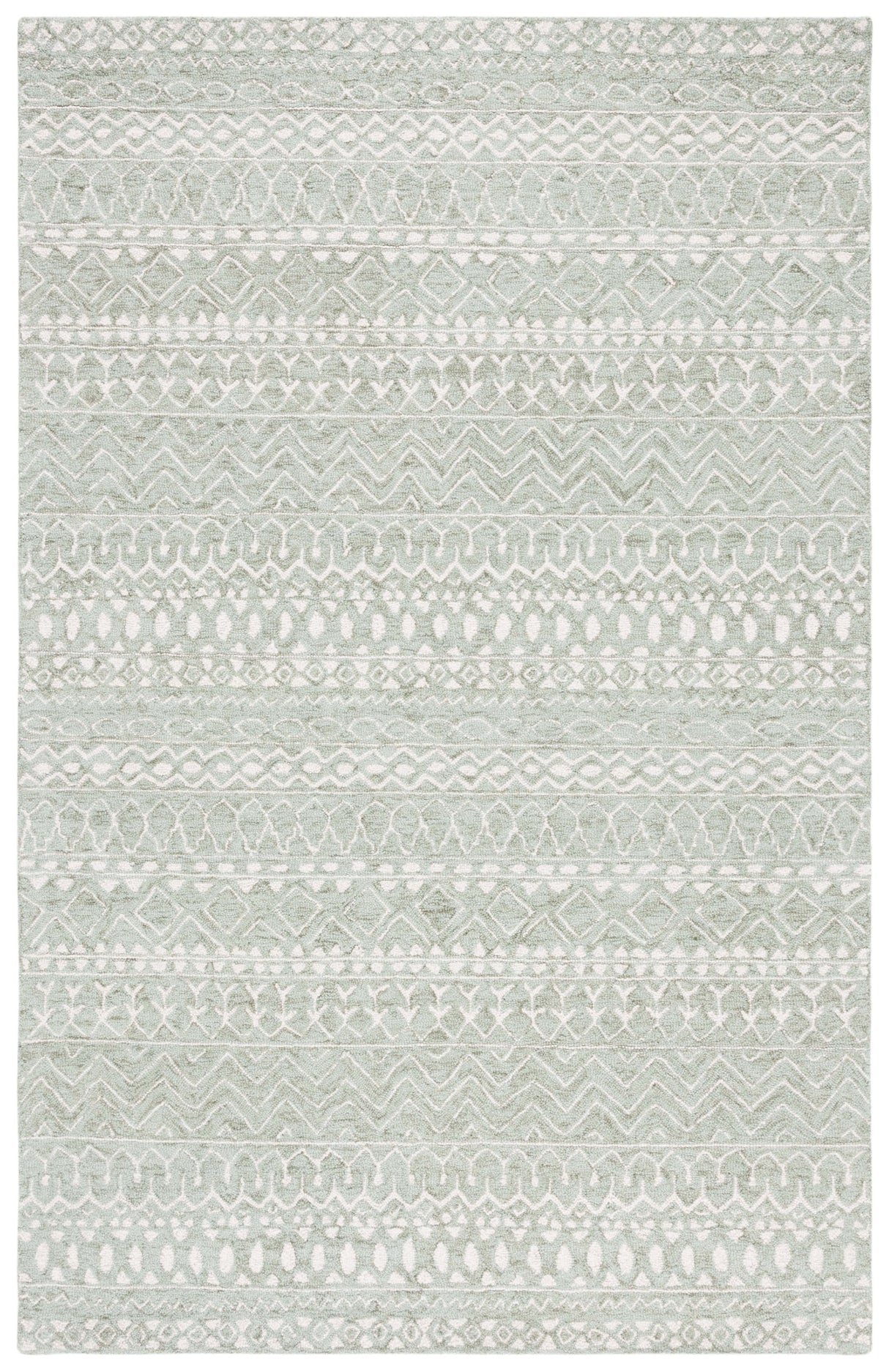 Safavieh Micro-Loop Mlp502W Sage/Ivory Rug.