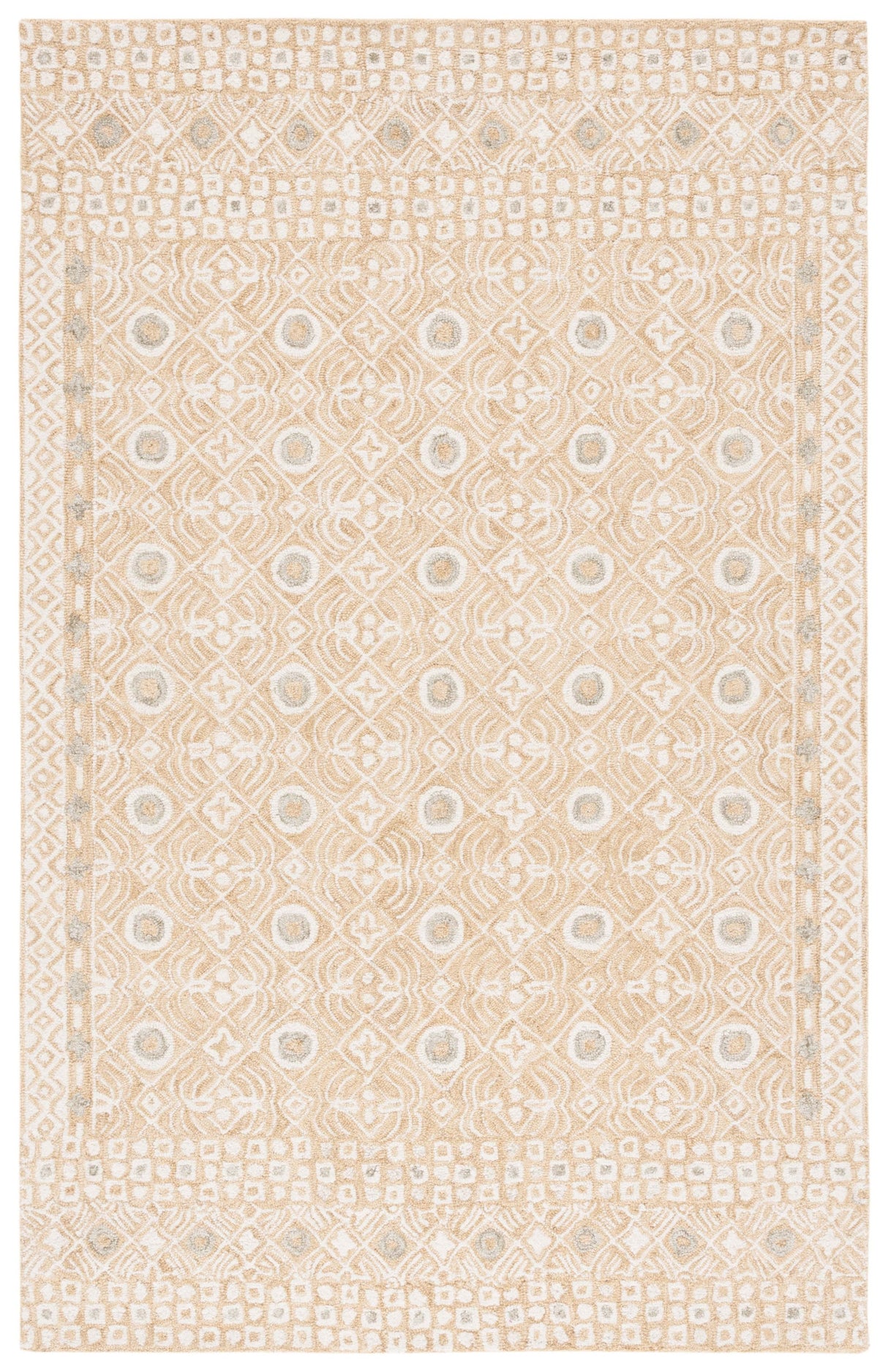 Safavieh Micro-Loop Mlp801D Gold/Ivory Rug.