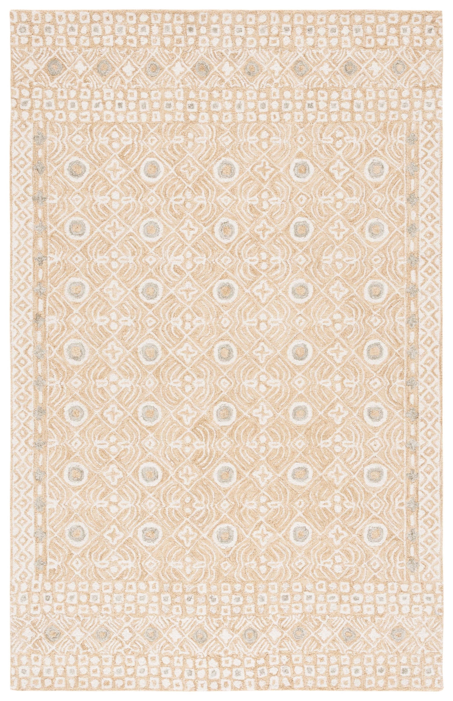 Safavieh Micro-Loop Mlp801D Gold/Ivory Rug.