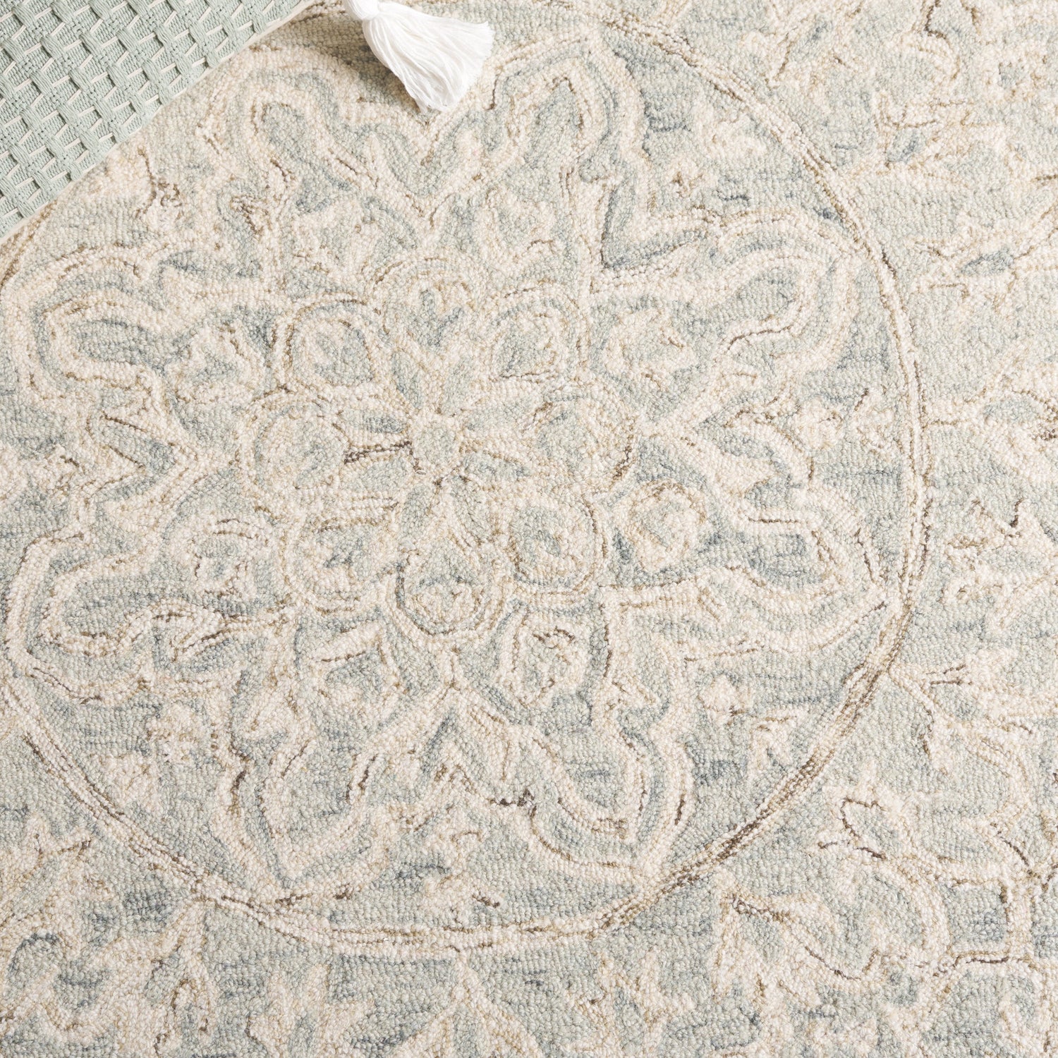 Safavieh Micro-Loop Mlp925L Light Blue/Beige Rug.