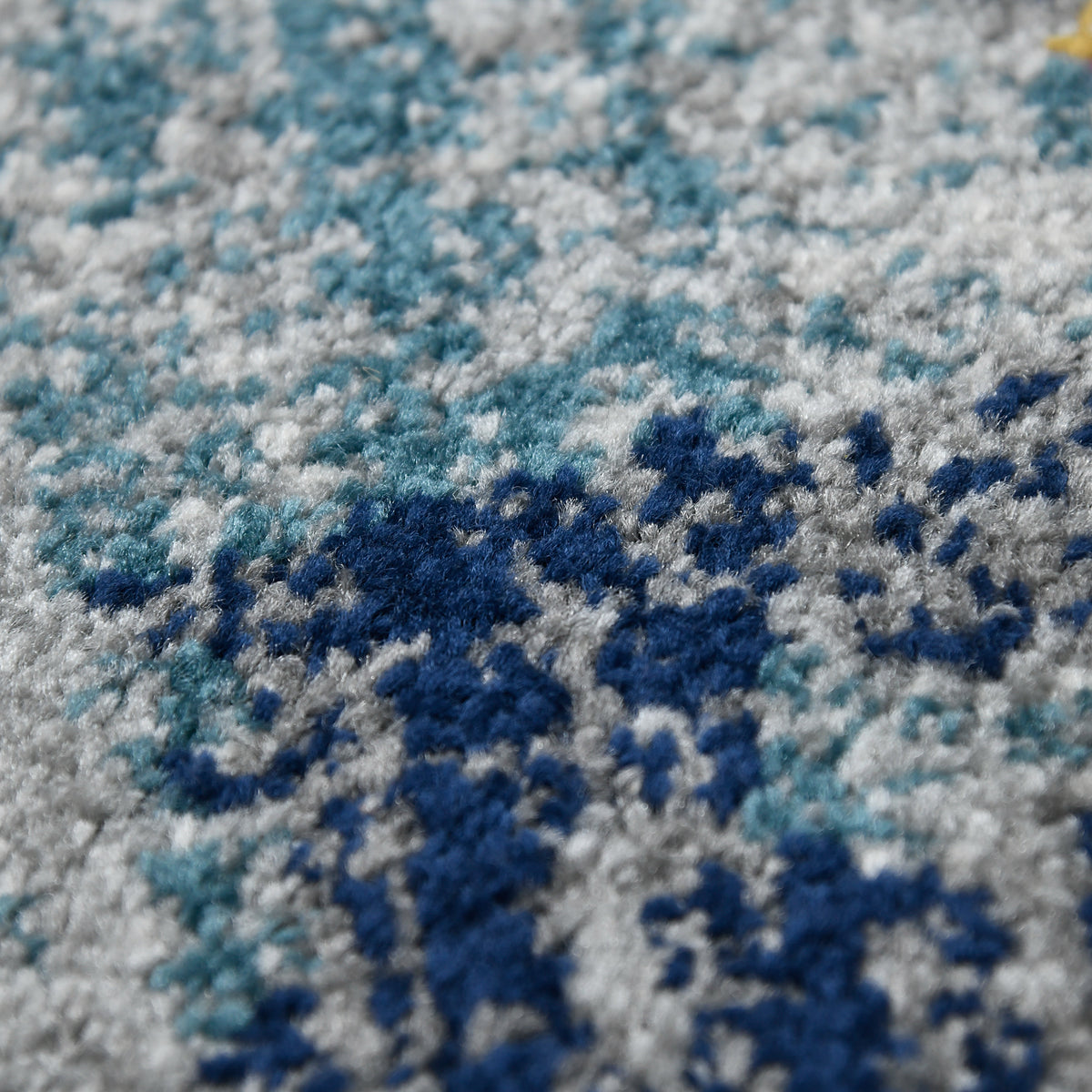 Amer Montana MON-10 Orange / Blue area rug - close-up view