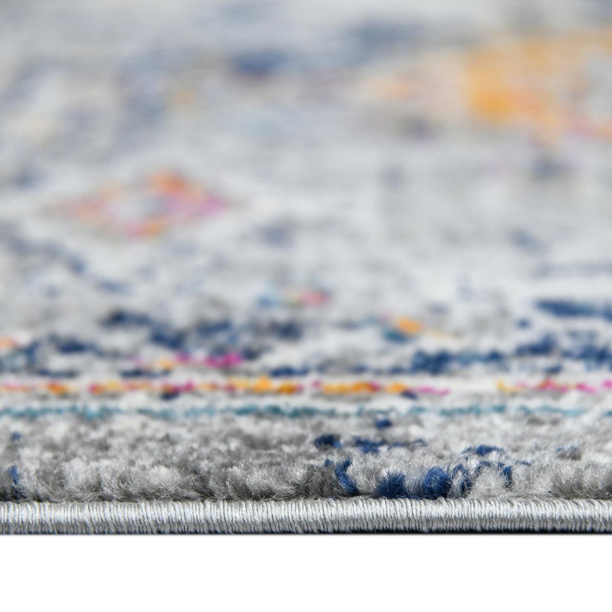 Amer Montana MON-13 Blue / Orange area rug - profile view