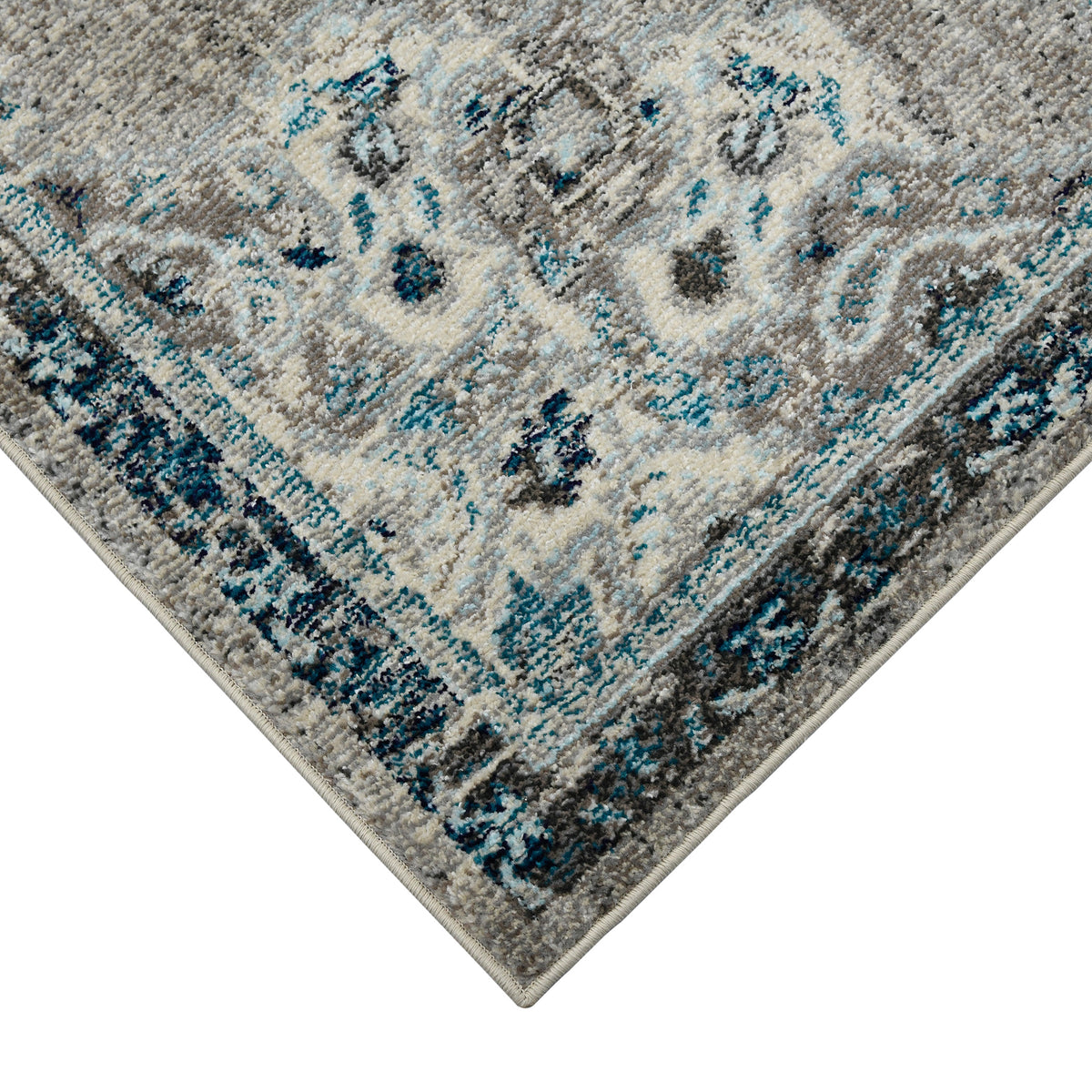 Amer Montana MON-14 Teal area rug - corner view