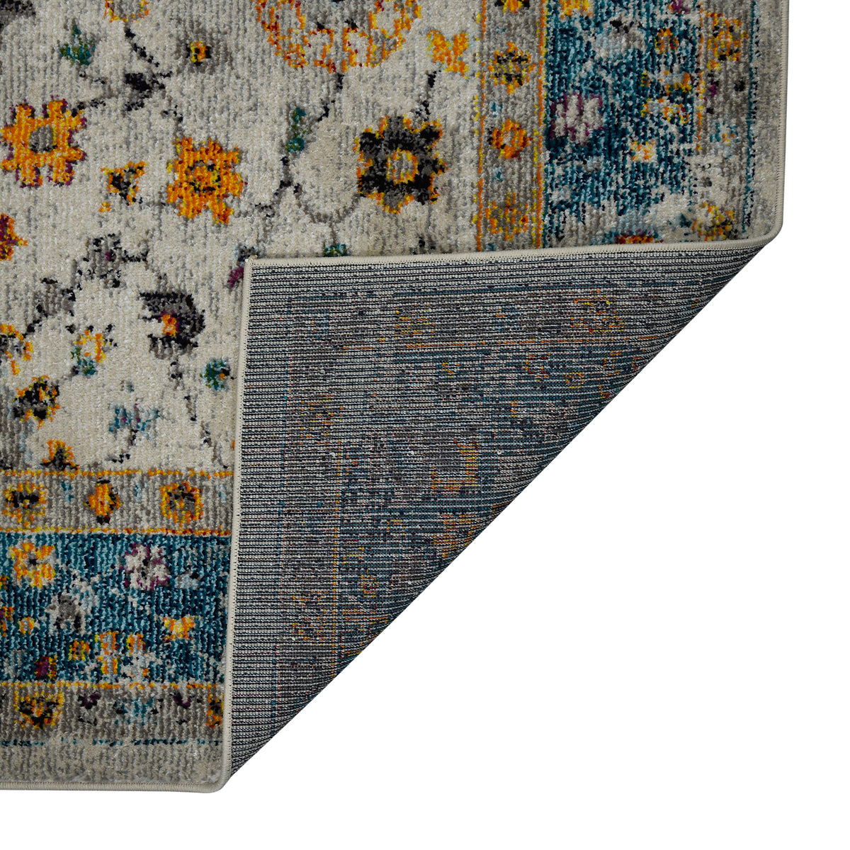 Amer Montana MON-6 Blue / Orange area rug - back view