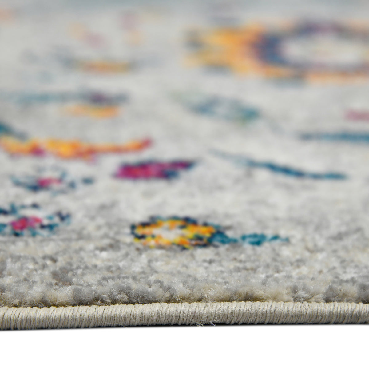 Amer Montana MON-7 Ivory / Orange area rug - profile view
